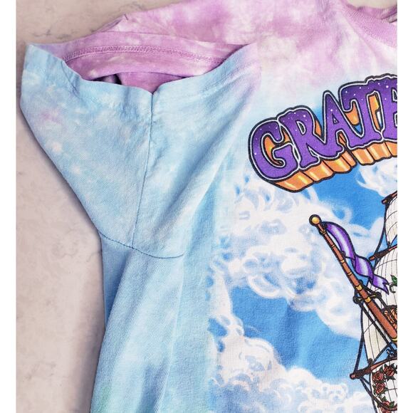 Vintage 2001 LIQUID BLUE GRATEFUL DEAD "Ship of Fools" Graphic T-Shirt Size L - Picture 4 of 13